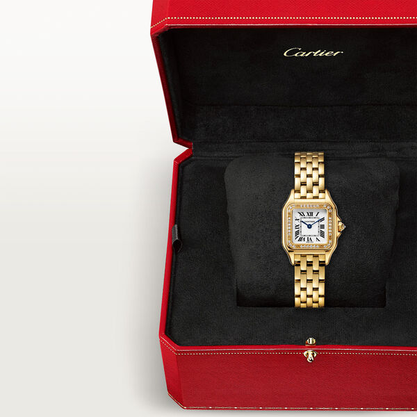 Panth&egrave;re de Cartier Small Quartz 22 X 30 mm Yellow Gold and Diamond